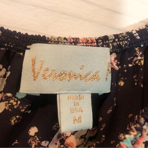 Veronica M. Off the Shoulder Floral Blouse Top, Bell Sleeve - Picture 6 of 7